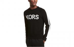 Растягивающийся трикотажный свитер MICHAEL KORS, черный