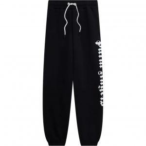 Футболка с завязками прямого кроя PALM ANGELS, черный