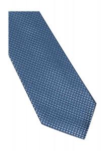 Мужской шелковый галстук с минимальным принтом ETERNA, синий