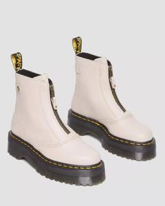 Женские ботинки Dr. Martens Jetta 27656348, розовая кожа, молния спереди, платформа, GAL1131 Dr. Martens, розовый