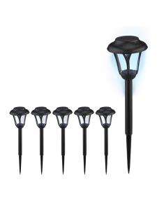 Relaxdays 6 солнечных ламп черного цвета