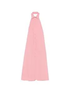 Макси-платье на шее с пуговицами Erika Cavallini, розовый