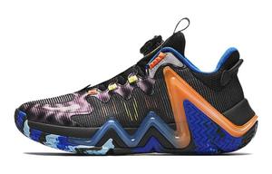 Обувь для баскетбола детские низкие черно-синие Antakids с амортизацией Reverse Scale 3.0 и износостойкой подошвой