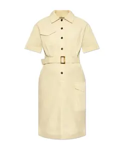 Платье с поясом Woolrich, бежевый