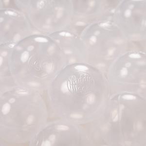 KiddyMoon, шарики пластиковые 6см прозрачные 300/6см