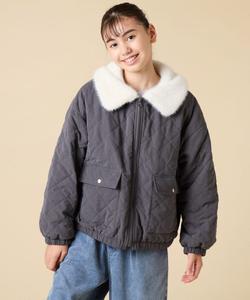 Стеганая куртка-боа с воротником Avv, цвет Dark Gray