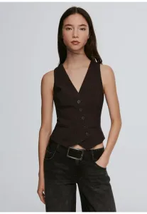 Жилет Bershka, Dark Brown