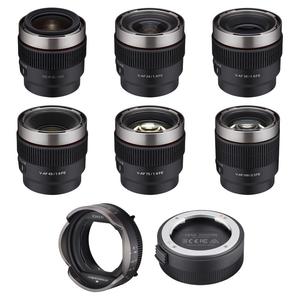 Полнокадровый комплект Rokinon Cine AF T1.9/2.3 из 6 объективов с профессиональным контроллером и станцией для объективов (Sony E)