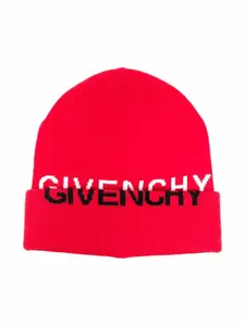 Шапка бини с логотипом Givenchy Kids, красный