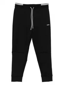 Спортивные брюки с тисненым логотипом BOSS, черный