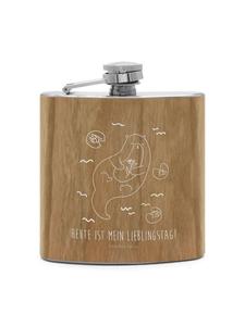 Mr. & Mrs. Panda Фляжка Flachmann Mäuse Herz ohne Spruch in Braun