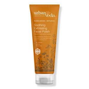 Успокаивающий аюрведический отшелушивающий скраб для лица с сандалом и растительными экстрактами. Urban Veda