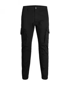 Черные хлопковые брюки-клеш Jack & Jones, черный