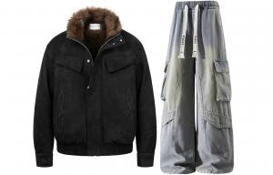 Повседневная спортивная одежда Unisex с лацканом Lapel Moderate X1617, черный mountain hawk jacket+желтый mud jeans