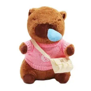 Милые плюшевые игрушки капибара для ловли соплей высотой 25 см Handsome