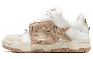 Кеды, обувь для скейтборда унисекс с низким верхом Catlv1=Shoes, белый/коричневый