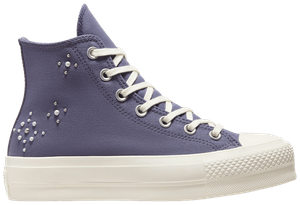 Кроссовки Converse Wmns Chuck Taylor All Star Lift Platform High 'Pearls & Studs - Lavender Ash', фиолетовый