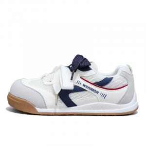 WARRIOR Кроссовки Cortez устойчивые к истиранию дышащие влагоотводящие низкие повседневные для женщин бежевый серый темно-синий, цвет Beige Gray Dark Blue