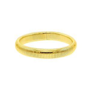 Браслет Omega высотой 0,5 дюйма, покрытый 14-каратным золотом Adornia, золотой