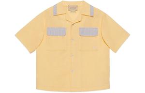 Детская рубашка Gucci, светло-желтый