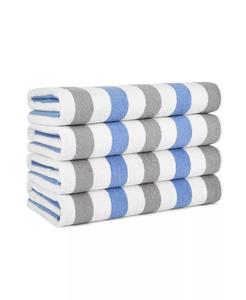 Пляжное полотенце Cabana Arkwright Home Cabo Cabana кольцевого прядения, 4 шт, серый