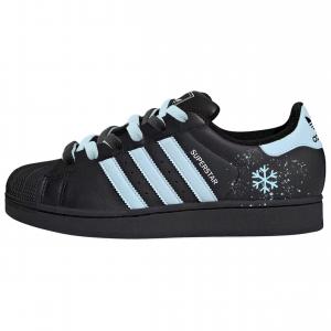 Adidas Originals Superstar 2 Star Blue Snowflake Abrasion Resistant Low top Skateboard Shoes Unisex Black