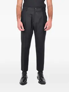 Плиссированные брюки Low Brand, черный