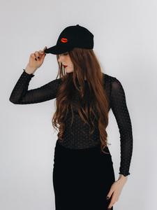 Бейсболка RADADA Red Lip, черный