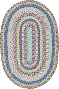 SAFAVIEH Cape Cod коллекция ковер, 92 x 153 см, Blue & Green, ручная работа плетеный jute, идеально для помещений с высокой проходимостью в гостиной, спальне (CAP241M)