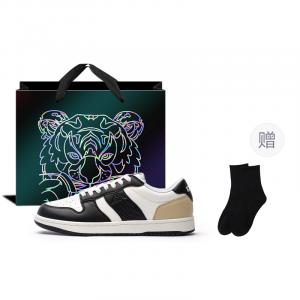 Kappa Антискользящие износостойкие низкие скейтерские кроссовки унисекс Cheese White Black - Cheese White/Black Tiger Сумка для покупок, цвет Cheese White/Black Tiger Shopping Bag