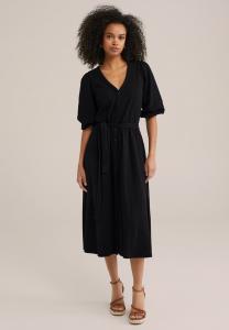 Платье-рубашка WE Fashion, черный