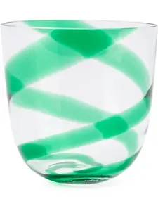 Стакан с полосками Carlo Moretti, зеленый