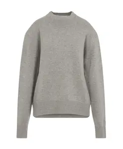 Вязаный свитер с подкладкой от Рафаэлы The Frankie Shop, серый