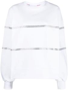Gcds полосатая толстовка с длинными рукавами, белый
