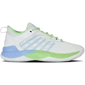 Женские туфли для тенниса и падела HYPERCOURT SUPREME 2 HB K· Швейцарский K-Swiss, белый/зеленый