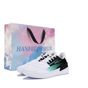 PUMA Мужские баскетбольные кроссовки Clyde Hardwood с амортизацией, износостойкие низкие Black Green