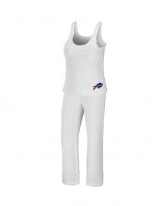 Женский кремовый комплект с майкой и брюками размера Buffalo Bills размера плюс, уютный комплект с круглым вырезом WEAR by Erin Andrews