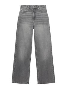Джинсы с широкими штанинами Pull&Bear, Grey Denim
