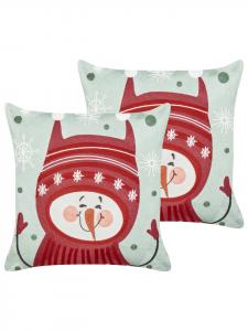 Beliani Набор из 2 декоративных подушек CUPCAKE в красно-зелено-белой цветовой гамме