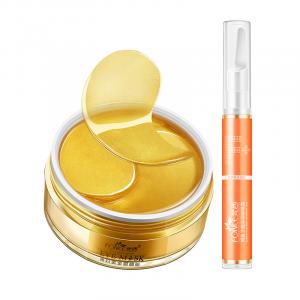 FONCE Маска для глаз Lady Gold для уменьшения морщин, осветления и подтягивания, 60 шт/упаковка, подарок на день рождения для лучшей подруги