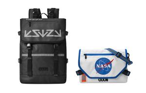 Полиэстеровый рюкзак для ноутбука унисекс черный COEXISTENCE, парный комплект 1