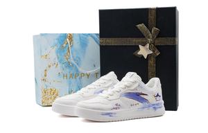 ANTA Расслабленные амортизирующие износостойкие низкие скейтборд кроссовки унисекс белый фиолетовый - белый фиолетовый (коробка), цвет White Purple (Box)