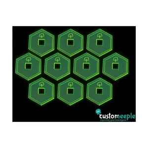 Терраформирующая плитка растительности, совместимая с Марсом, Game Accessories - Terraforming Mars (Customeeple)