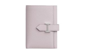 HERMES Кошелёк Bearn Epsom из телячьей кожи женский 09 Бледно-сиреневый мечтательный пурпур