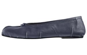 Кожаные балетки Tabi Maison Margiela, Gray Blue
