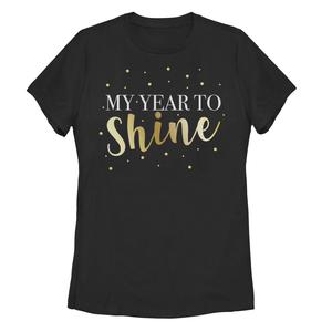 Новогодняя футболка с рисунком «My Year To Shine» для юниоров
