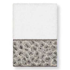 Набор из 2 украшенных мочалок Linum для домашнего текстиля с турецкими хлопковыми пятнами, светло-серый