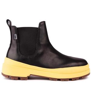 Женские ботинки Camper с толстой резиновой подошвой, черный/желтый