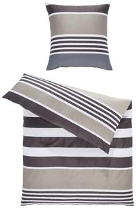 Постельное белье Mako из атласа, 155x200 см, коричневое Janine, коричневый