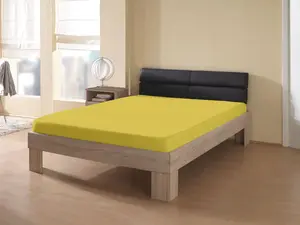 КУМ простыня "Frotte стрейч-простыня" KUM 180-200х200 см, 1 шт., цвет gelb